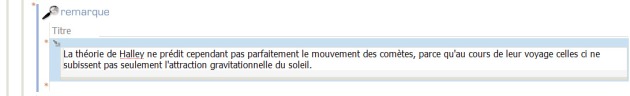 Sélection d'un bloc texte